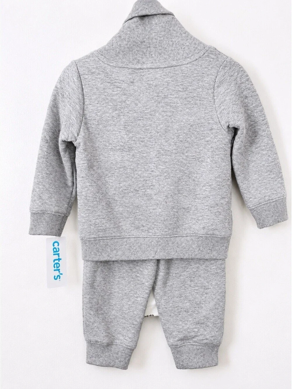 Carter's Baby Boys 3 Piece Outfit Set 18M Gray Cardigan Bodysuit Pants NWT